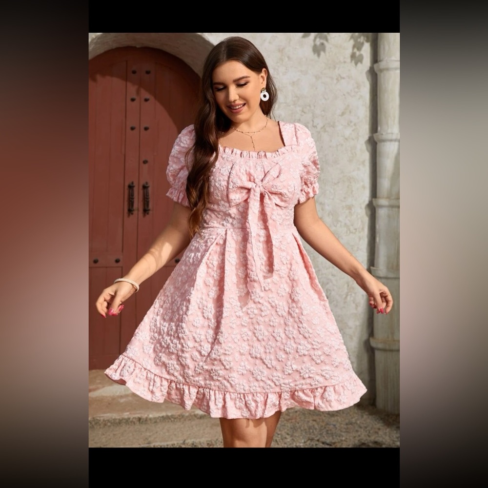 SHEIN Pink Floral Dress